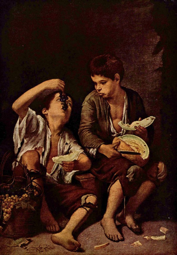 Two boys by Bartolome Esteban Murillo
